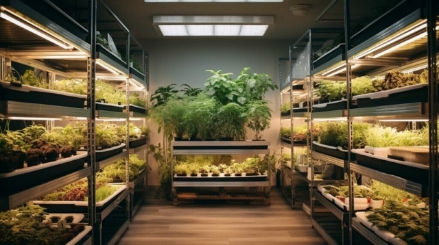 indoor marijuana garden