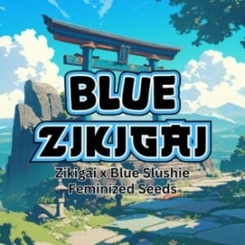Blue zikigai strain art