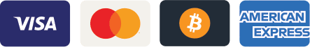Visa, Mastercard, Bitcoin, American Express