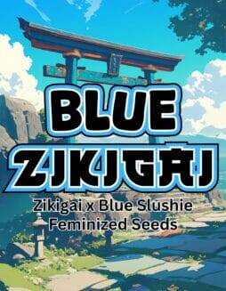 Blue zikigai strain art