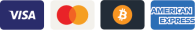 Visa, Mastercard, Bitcoin, American Express