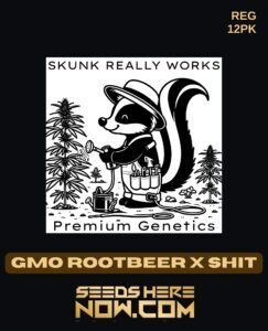 GMO Rootbeer x Shit (Regular) (space) Skunk Really Works